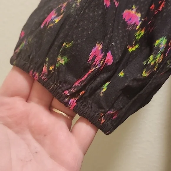 Pam & Gela Neon Ditsy Dress sz Small - Picture 8 of 15